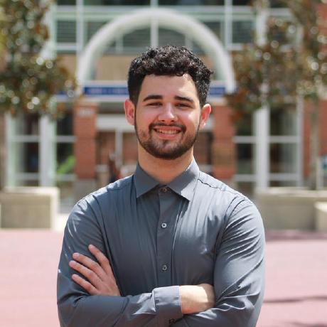 Pablo Pupo smiling outside at the University of Florida